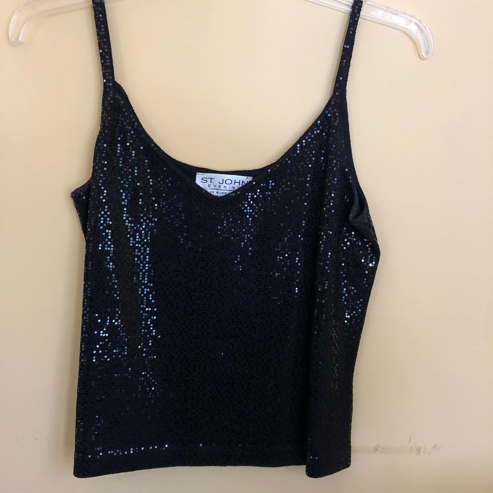 Black sequins tank top